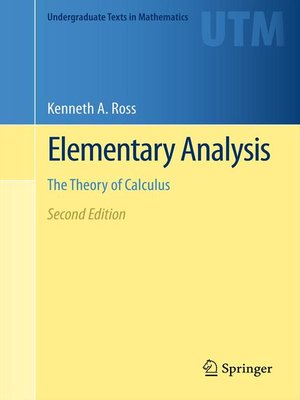 cover image of Elementary Analysis